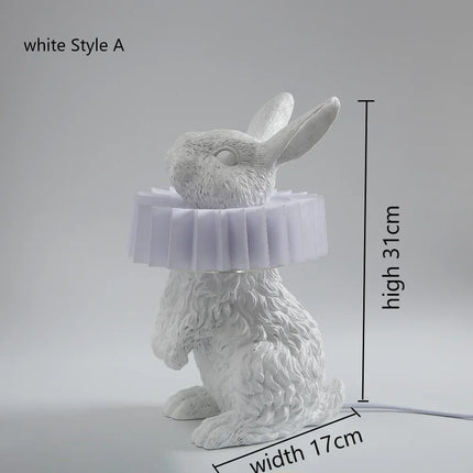 Lampe de chevet décorative en résine forme lapin style nordique — LZ4X9P2Q