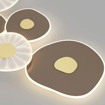 Applique murale LED feuille de lotus avec 3 luminaires à gradation variable — LZ4X9P2