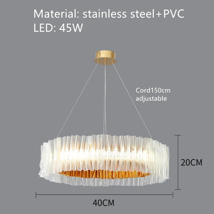 Suspension design en PVC et acier inoxydable pour intérieur — LZ4X9JQ