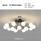 Noir 12 boules blanches / Changeable