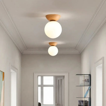 Plafonnier LED décoratif style japonais et design nordique — LZ4X9T2