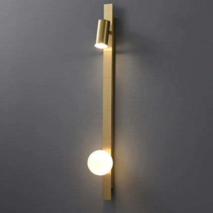 Applique murale en cuivre avec éclairage LED minimaliste et luxe — LZ4X9P2
