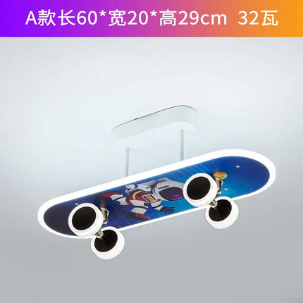 Plafonnier à intensité variable motif skateboard pour chambre enfant — LZ4X9T