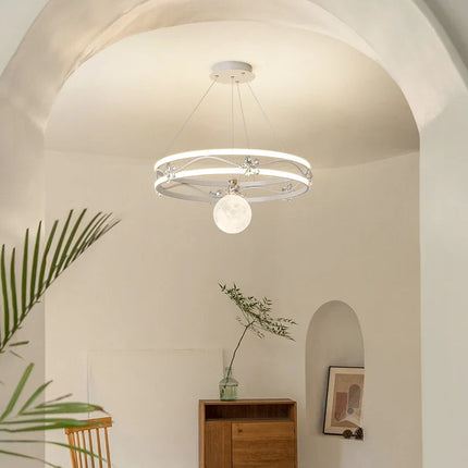Lustre suspension style nordique moderne crème millet — LZ4X9Q