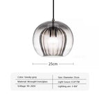 Gris fumée-25cm / Blanc chaud