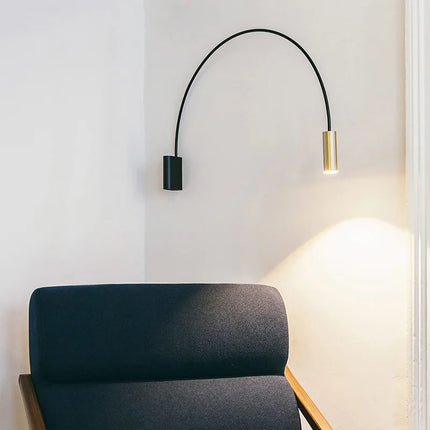 Applique murale LED courbée en métal doré G9 — LZ4X9P2
