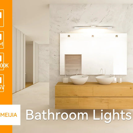 Applique murale LED étanche à angle réglable pour miroir moderne — LZ4X9P2