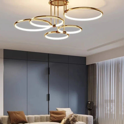 Lustre moderne en anneau pour intérieur élégant — LZ4X9P2