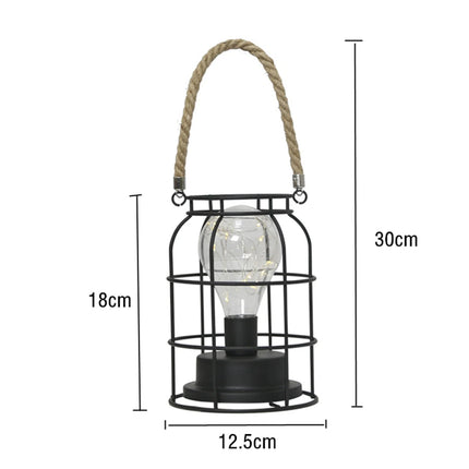 Lampe de table rétro en fer forgé pour bureau et lecture — LZ4P9XJ