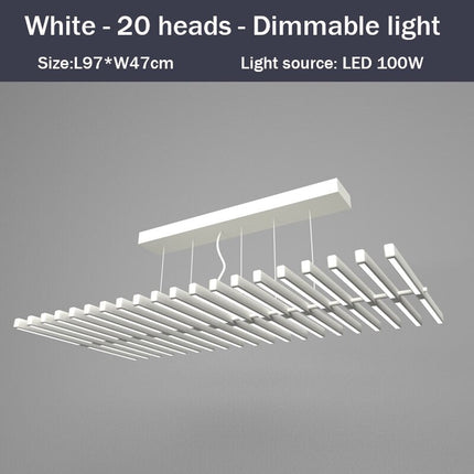 Lustre design LED en baguette lumineuse Bilbao