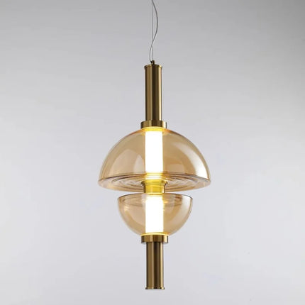 lustre en verre design nordique pour espace moderne