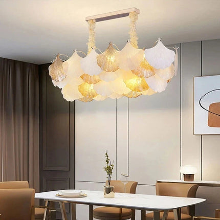Suspension décorative moderne en verre motif ginkgo — LZ4P9XQ7