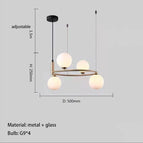4 lumières-or / Blanc froid 6000K