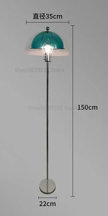 Lampadaire LED nordique en acrylique avec abat-jour coloré rétro — LZ4X9P2