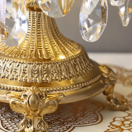 Lampe de chevet luxe couronne en cristal pour décoration chambre élégante — LZ4X9T