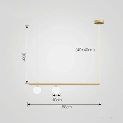 Lustre suspension moderne avec abat-jour en verre style nordique — LZ4P9XQ