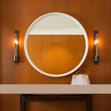 Applique murale en acier inoxydable avec tube en verre — LZ4X9P2