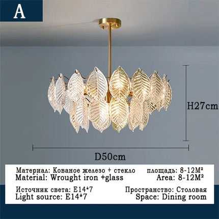Lustre moderne en verre pour décoration intérieure élégante — LZ4P9X2