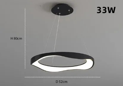 Lustre circulaire LED au design nordique moderne et créatif — LZ4P9XQ