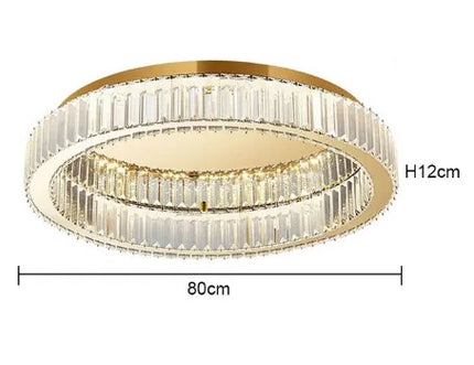 Plafonnier circulaire en cristal pour décoration intérieure moderne — LZ4X9P2Q