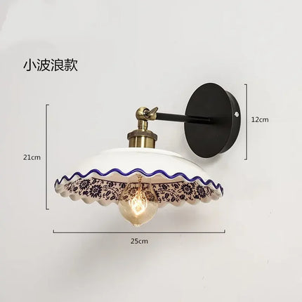 Applique murale décorative en porcelaine au style rétro moderne — LZ4X9T