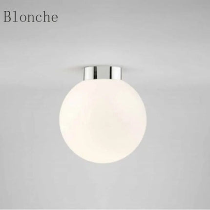 Plafonnier LED rond en verre boule design — LZ4N7Q2