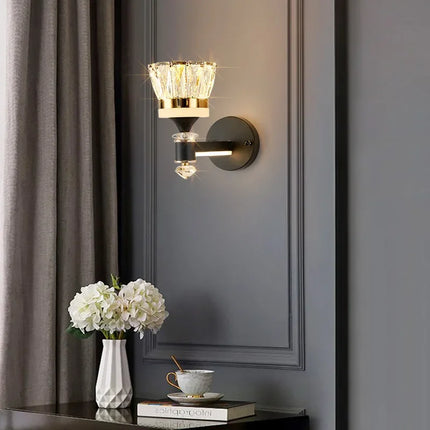 Applique murale nordique en cristal au design moderne décoratif — LZ4JX9Q