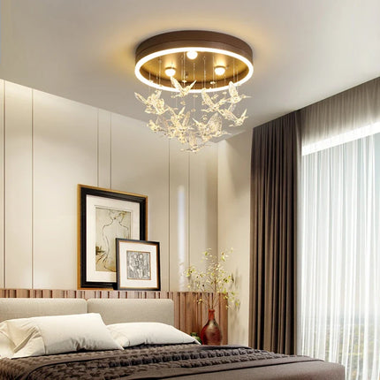 Lustre LED en cristal au design moderne, ambiance chaude et romantique — LZ4X9B2