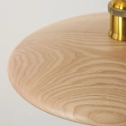 Suspension lampe soucoupe volante en bois E27 pour salle à manger et salon — LZ3F9X