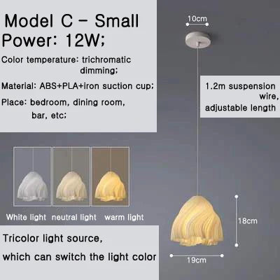 Lustre moderne à trois extrémités avec impression 3D créative — LZ4XJ9