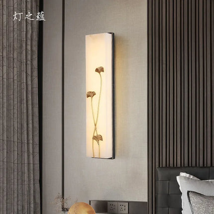 Applique murale vintage en marbre avec LED pour jardin et extérieur — LZ4X9Q2M
