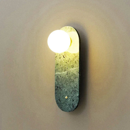 Applique murale luxe effet marbre blanc et vert pour foyer hôtel — LZ4N7Q2