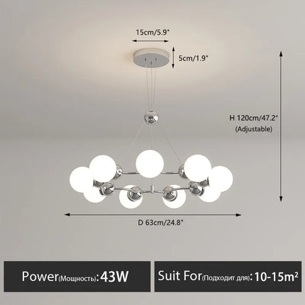 Lustre suspension décoratif moderne pour intérieur — LZ4X7Q