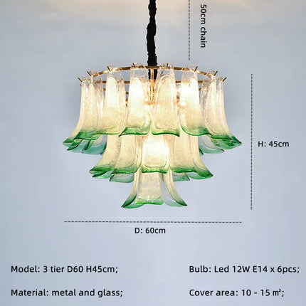 Lustre suspendu en verre avec éclairage LED intégré — LZ4P9XQ