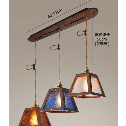 Suspension en verre style Tiffany pour restaurant et bar — LZ4G7M9