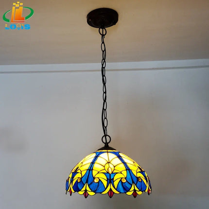 Lustre suspension en verre rétro style nordique pour café — LZ4X9P