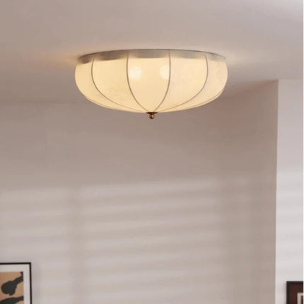 Plafonnier rétro en tissu imprimé au style nordique chaleureux — LZ4X9B