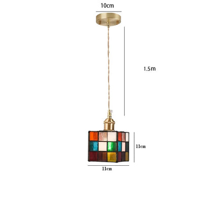 Suspension en verre teinté au style nordique pour éclairage industriel — LZ4X9M