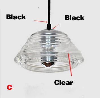 Suspension moderne en verre transparent pour intérieur — LZ4X9T