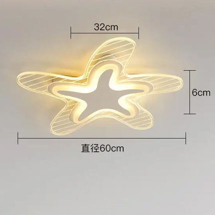 Plafonnier LED en forme d’étoile pour éclairage intérieur décoratif — LZ4X9T