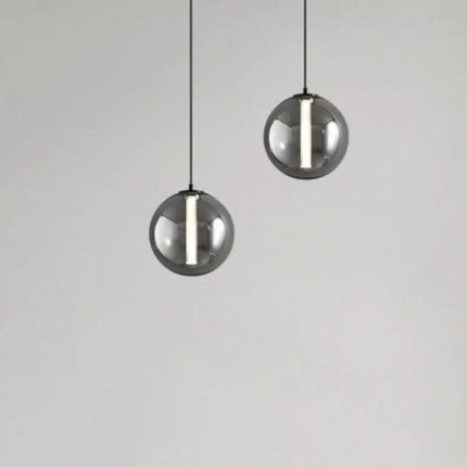 Suspension en verre fumé au design élégant pour restaurant et café — LZ4XJ9