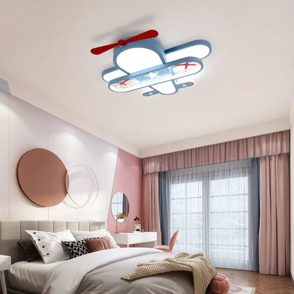 Lustre avion créatif style nordique pour chambre d'enfant — LZ4XJ9