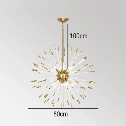 Lustre LED design cristal motif pissenlit pour intérieur — LZ4X9B