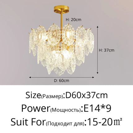 Lustre en verre luxueux pour intérieur élégant — LZ4P9XQ