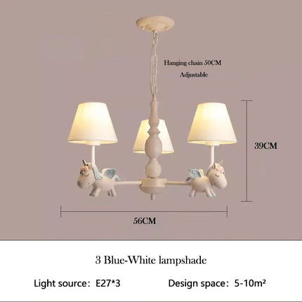 Lustre LED rotatif pour enfant style nordique romantique et chaleureux — LZ4X9P