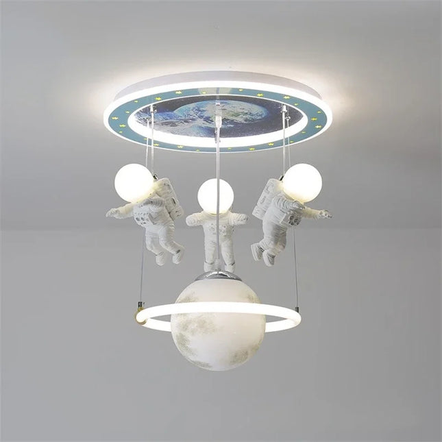 Plafonnier LED nordique design astronaute pour décoration intérieure — LZ4X9P2