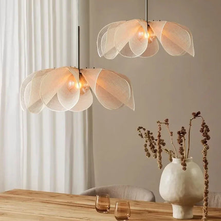Lustre nordique simple style japonais avec décoration florale — LZ4P9XQ
