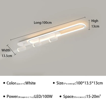 Plafonnier LED moderne pour éclairage et décoration intérieure — LZ4X9M