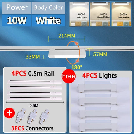 Ensemble de plafonniers LED pour éclairage de magasin de vêtements — LZ4X9P