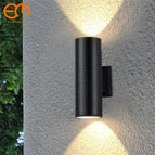 2 têtes-18W / Blanc froid-6000K / Noir